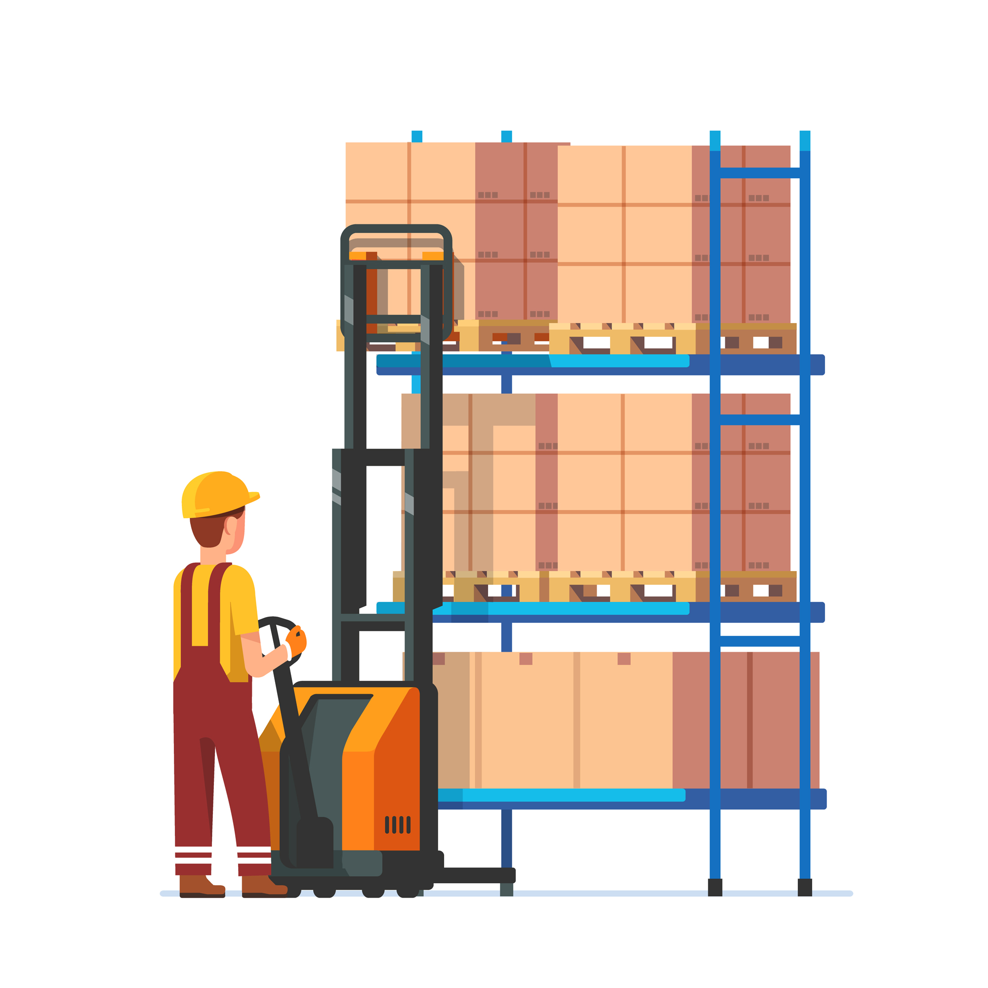 Semi-Electric Pallet Stackers: More Technology Less Efforts