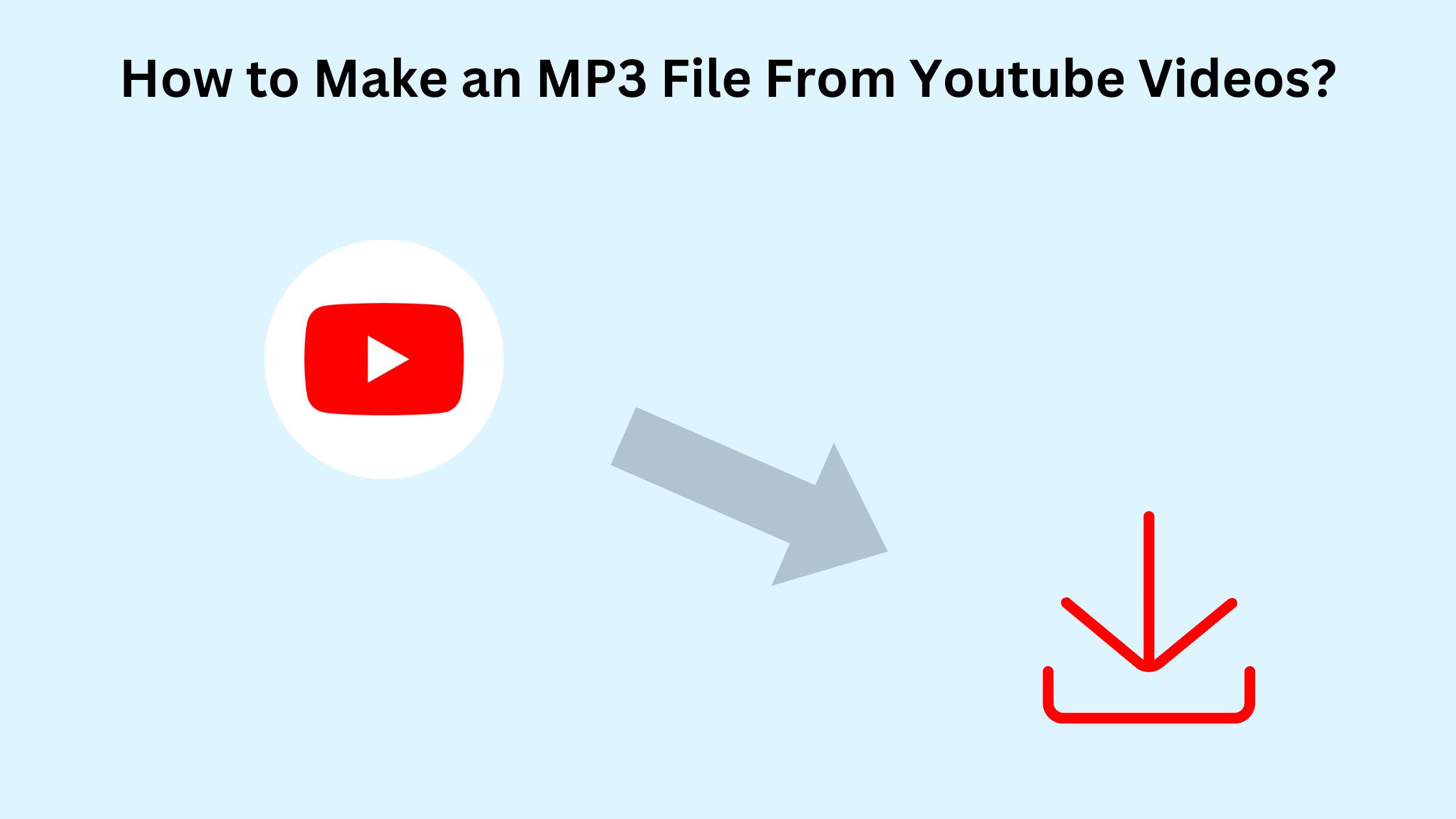 How to Make an MP3 File From YouTube Videos?